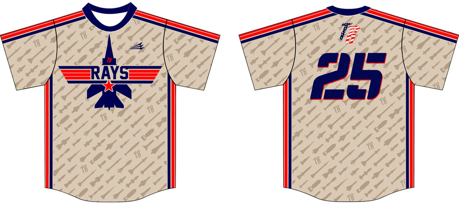 Top Gun Custom Baseball Jersey #2D