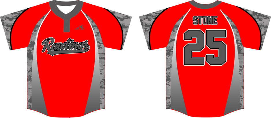 Team Rawlings Custom Camo Baseball Jerseys