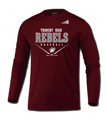 Thorsby High School Rebels Custom Throwback Baseball Jerseys