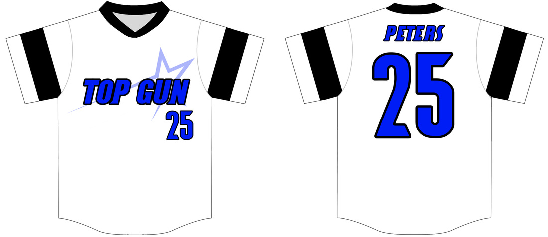 Top Gun Custom Baseball Jersey #2D