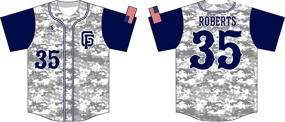 Greenbrier Force 2016 Custom Camo Baseball Jerseys
