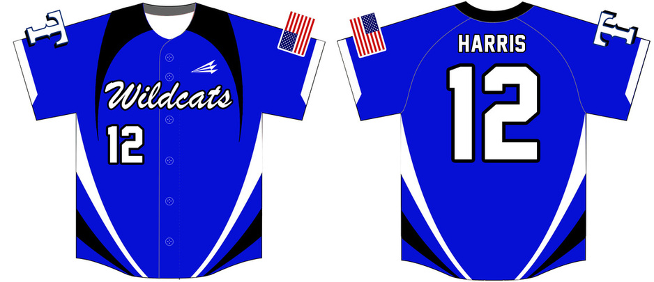 Tharptown Highschool Wildcats Baseball Jerseys - Custom Baseball ...