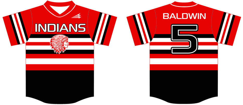 Baldwin Bruins Custom Pinstripe Baseball Jerseys