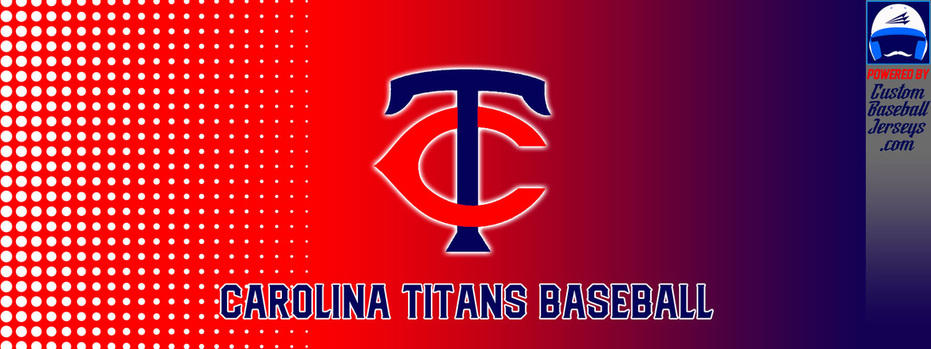 Carolina Titans Blue Custom Patriotic Baseball Jerseys - Triton