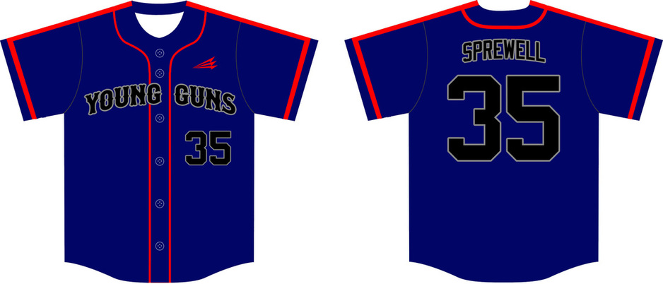 Young Guns Sprewell Custom Baseball Jerseys