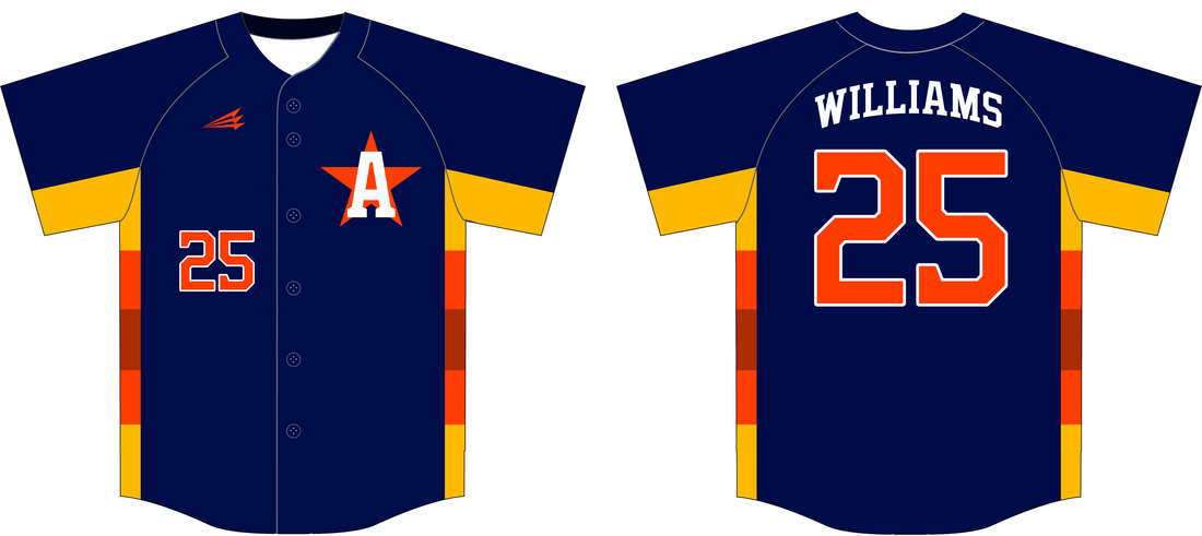 Dynamic Team Sports Custom Sublimated Astros Throwback Baseball Jersey | Baseball | Custom Apparel | Sublimated Apparel | Jerseys XL
