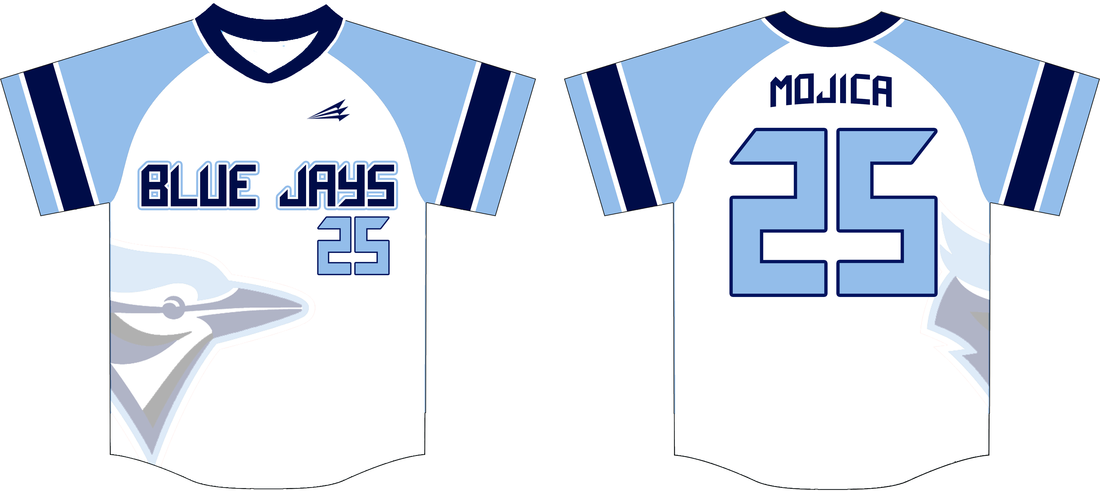 Baby Blue Jays Custom Throwback Baseball Jerseys