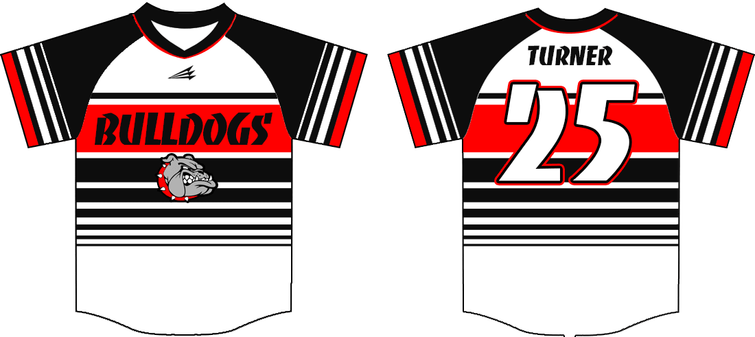 custom team jerseys BULLDOGS custom sublimated uniforms BULLDOGS