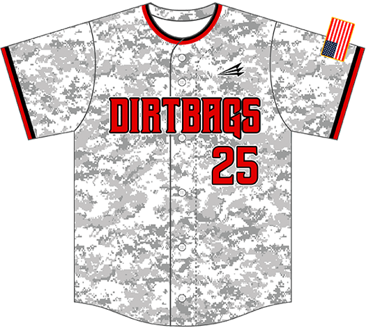 Sublimated Button Down Baseball Jerseys, Prosphere Camo