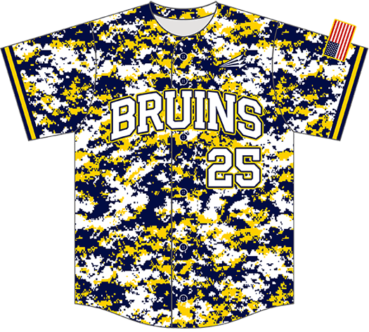 Digital Desert Camo Baseball Jersey Shirts by Sgt