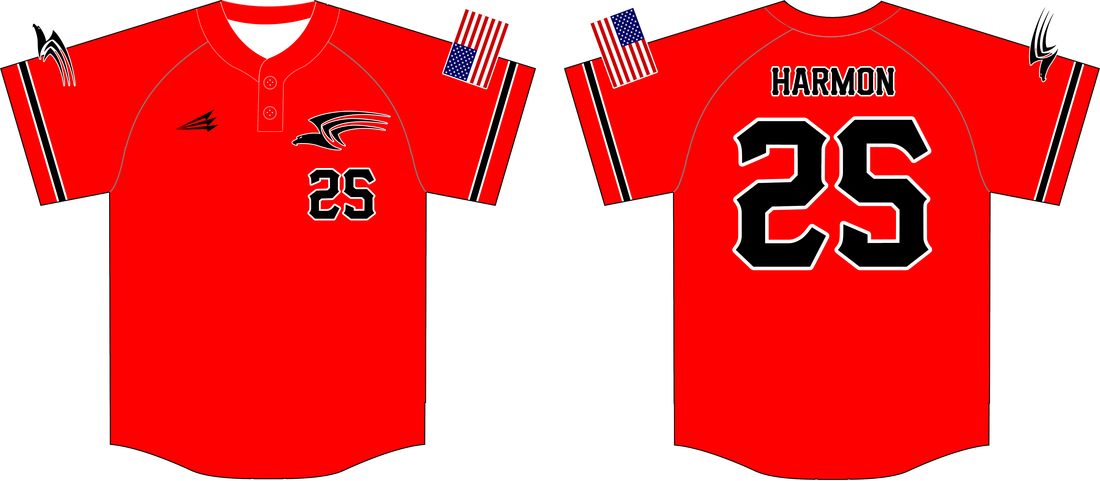 Fairfield Union Falcons Custom Baseball Jersey Design #4B