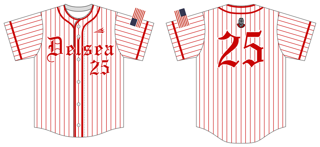 Delsea Crusaders Custom Pinstripe Baseball Jerseys