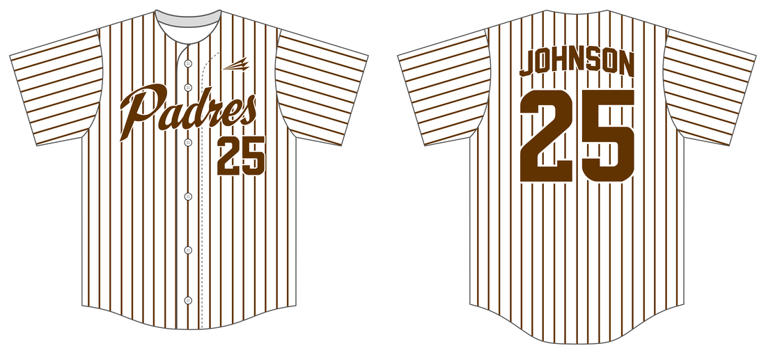 Padres Scout Team Custom Pinstripe Baseball Jerseys