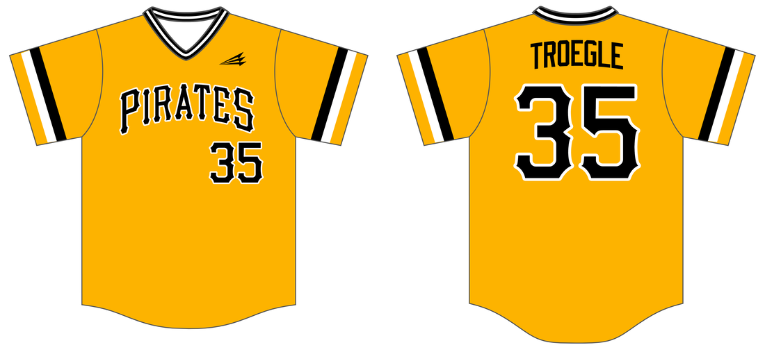 Pittsburgh Pirates Baseball Jersey MLB Hello Kitty Custom Name & Number