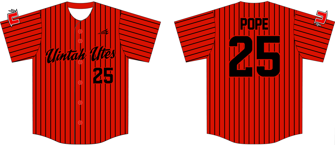 Personalized Pinstriped Baseball Jersey Full Button Down 