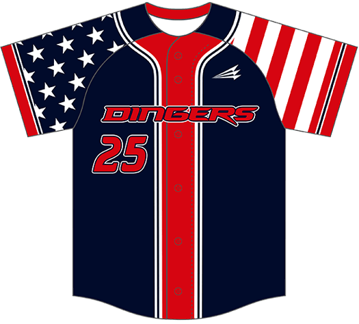  Pullonsy Black Baseball Jersey America #1 US Flag July