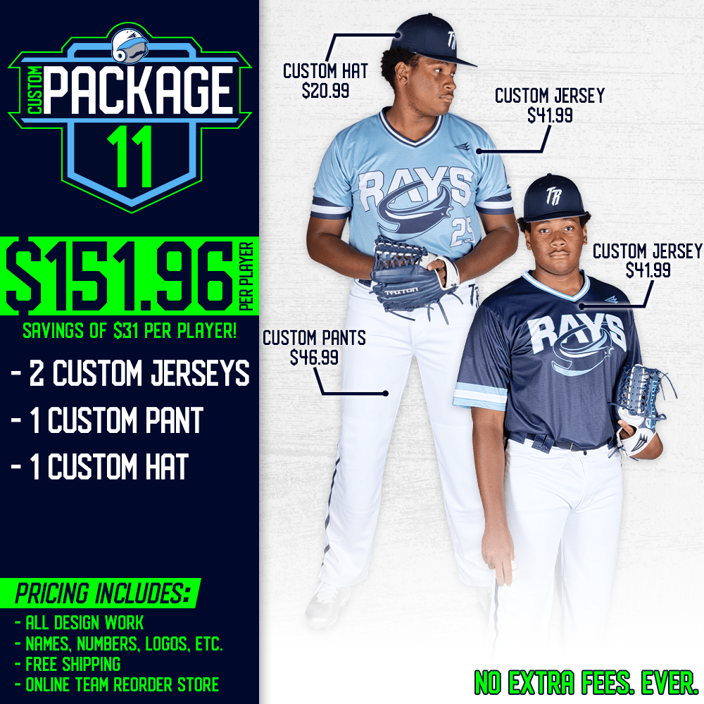 Custom Adult and Youth Baseball Team Packages and Promotions