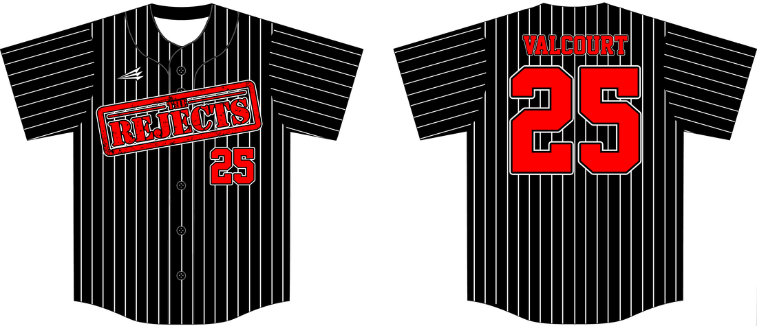 REJECTS Custom Pinstripe Baseball Jerseys