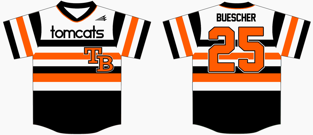 Tom Bean High School Tomcats Custom Throwback Baseball Jerseys
