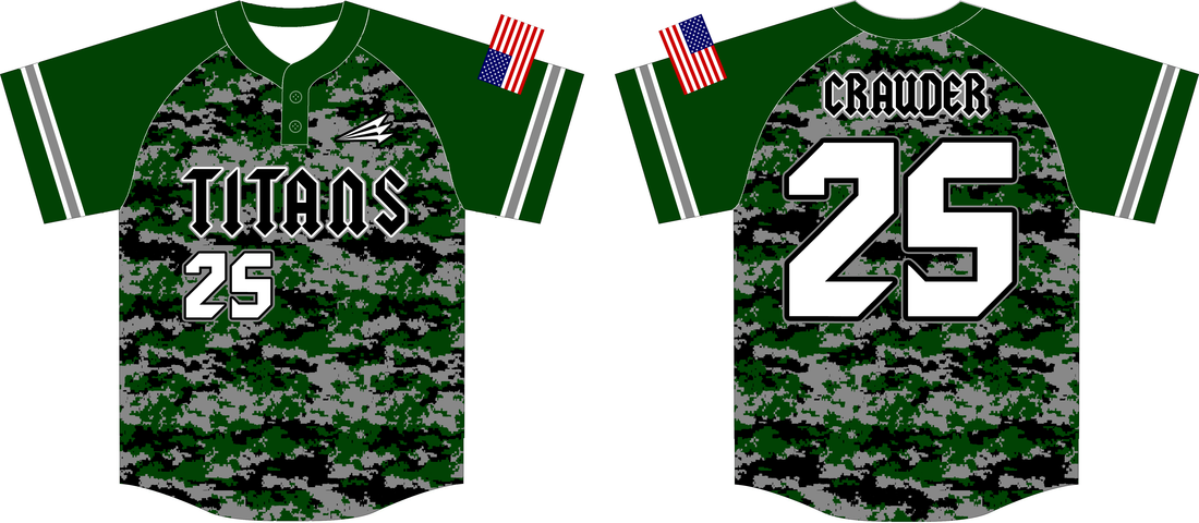 West Salem Titans Custom Camo Baseball Jerseys